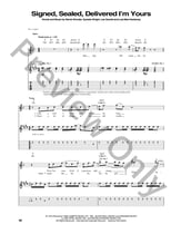 Signed, Sealed, Delivered, I'm Yours Guitar and Fretted sheet music cover